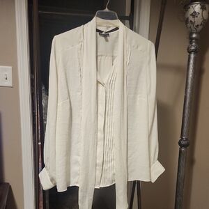 Prabal Gurung Cream Dress Shirt